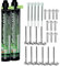 Bricoloco Kit Ancoraggio Chimico Professionale Epossidico | Tassello chimico e accessori | Kit professionale 2 Tasselli chimici 300 ml+5 Ugelli+10 Setacci (12x80)+10 Asparagi (8x100)