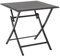 Klappbarer Outdoor-Tisch aus anthrazitfarbenem Aluminium ELIN 70x70x h71 cm