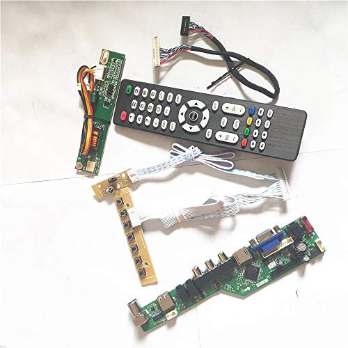 LP133WX1-TLA1/TLC1/TLN3 TV53 Drive Card Board LCD Panel Inverter + Fernbedienung + Tastatur 1CCFL LVDS 20pin HDMI VGA AV USB RF DIY Kit (LP133WX1-TLC1)