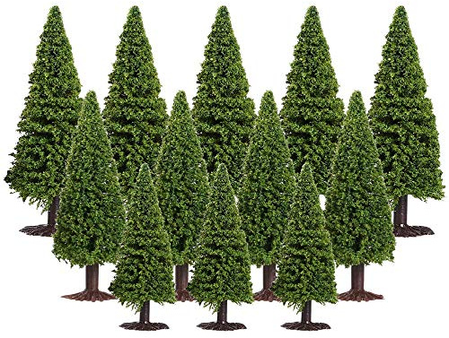 ANCLLO -15 alberi modello in miniatura paesaggio paesaggio albero cedro per fai da te paesaggio verde paesaggio-Alberi Treni Ferrovie Scenario Architettonico Paesaggio Alberi ad Albero Modello Misto