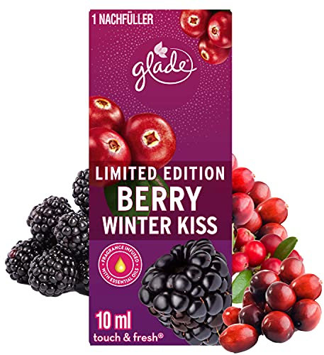Glade Touch & Fresh (Brise One Touch) Refill Air Freshener Mini Spray Berry Winter Kiss Pack of 1 (10 ml)