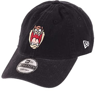 New Era Looney Tunes Taz Head Black 9Twenty Unstructured Strapback Cap - One-Size