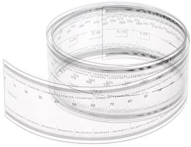 sourcing map Flexibles Lineal, 70 cm, 0.1 mm, Skala mit R-Winkel und Breitenlinien, PET-Kunststoff, zusammenklappbar, gerades Lineal, Kalibrierungswerkzeug, Messwerkzeug für Fabrik, transparent