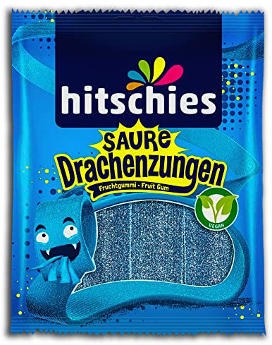 3 er Pack hitschies Saure Drachenzungen blau 3 x 125g