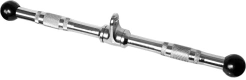 STEELY SPORTS Trizeps & Bizeps Stange mit ergonomischem Griff - Gerade Trizepsstange - Befestigung erfolgt per Karabinerhaken am Kabelzug