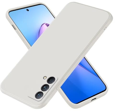 EASSGU Funda para Realme GT Master Edition (6.43 Inches), Carcasa de Silicona Suave de TPU - Blanco Antiguo