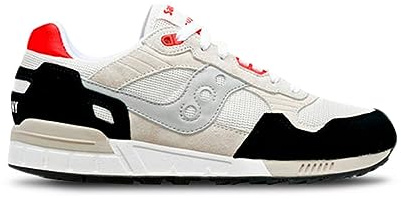 Saucony Shadow 5000 White/Black/red Schuhe (eu_Footwear_Size_System, Adult, Men, Numeric, medium, Numeric_42_Point_5)