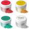 Essbarer Glitzer set 4 x 5g, Jelife Glitzerpulver für Getränke Lebensmittel Glitzer 4 Farbenset Glitzerpuder Backglitzer für Schokolade, Erdbeeren, Cupcakes, Weihnachten Kuchen, Fondant, Getränken