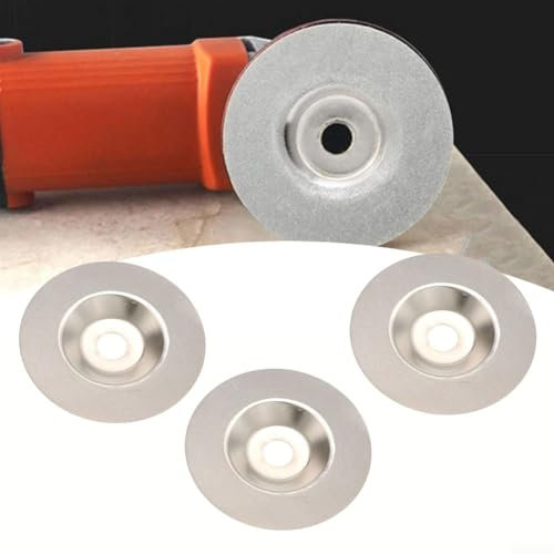 3PCS Grinding Discs, Emery Sharpening Disc, 100mm Off Discs Wheel Angle Grinder Blade for Polishing Glass, Ceramic, Marble