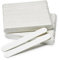UR You Are Cosmetics - Pack 50 Limes à Ongles, Rigide Double Face 100/180 Grain, Pour Manucure Nail Art, Droite Blanche 12,8 cm