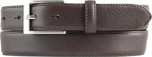 BELTINGER Hochwertiger Anzuggürtel aus Vollrindleder 3,0 cm | Bombierter Ledergürtel Herren 30mm | Business-Gürtel made in Italy