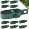 Fepro® Drahtspanner verzinkt, grün kunststoffbeschichtet, 100mm - 10 Stück, ideal für Maschendrahtzaun Spanndraht, Zaunspanner, Drahtzaun Spanner für Garten Spanndraht Wildzaun Forstzaun Weidezaun