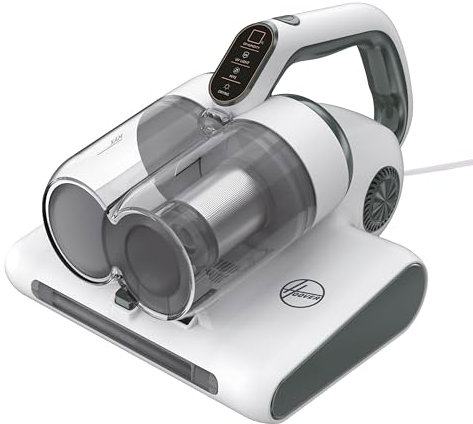 Hoover Aspirador de Mano HMC5 para Colchones: limpieza eficaz, 4 funciones automáticas: Beat&Roll, aspirado, luzUV y secado. Modelo ligero y manejable. Elimina el polvo en colchones, sofás, tapicerías
