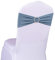 SINSSOWL 50 Stück elastische Stuhl-Schärpen, Schleifen, elastisch, staubblau, für Hochzeit, Stuhl, Schleifen, für Empfang, Party, Babyparty, Stuhlschärpen, Dekoration, Staubblau, 50 Stück