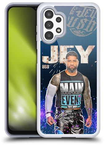 Head Case Designs Offizielle WWE Portrait Jey USO Gel Handyhülle Hülle [Militärischer Schutzgrad] Kompatibel mit Samsung Galaxy A13 (2022)