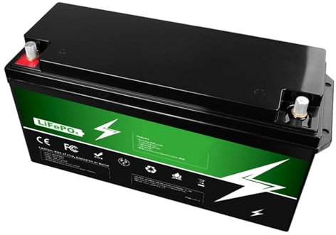FREEDOH 12 V Lithium-Eisenphosphat-Batterie, 24 V LiFePO4-Akku, 100 Ah, Ersatzbatterie für Autos, Wohnmobile, Outdoor-Camping und Golfwagen,12v100ah