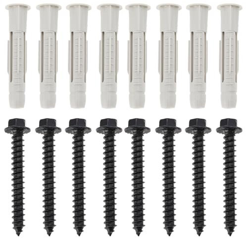 Be In Your Mind Kit di Montaggio TV 12 Pezzi: Viti M8 x 60mm e Tasselli per Montaggio a Parete su Calcestruzzo o Legno