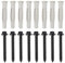Be In Your Mind Kit di Montaggio TV 12 Pezzi: Viti M8 x 60mm e Tasselli per Montaggio a Parete su Calcestruzzo o Legno