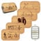 Thiger Personalisierte Brotdose und Trinkflasche | Metall mit Holzdeckel personalisiert | Freizeit, Wandern, Arbeit | für Kinder und Erwachsene | verschiedene Motive | Lunchbox mit Namen