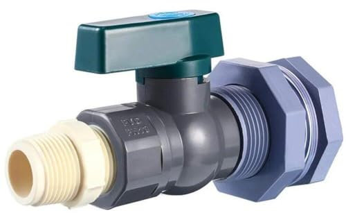 HiyyFloy Regenfass-Wasserhahn-Set, PVC-Zapfhahn, Regenfass Schottanschluss, Schlauchadapter, Regensack-zapfenanschluss, Bewässerungszubehör