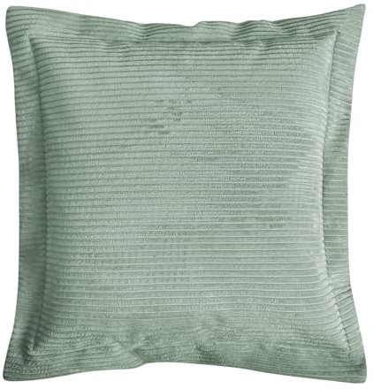 mokebo Sofakissen aus Cord 'Das Wölkchen', gemütliches & anschmiegsames Couchkissen oder Flatterkissen, auch als Dekokissen, Zierkissen oder Rückenkissen in Grün, 70x70x8 (B/H/T in cm)