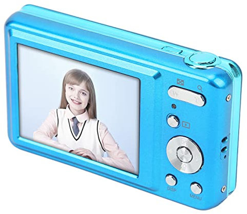 Digital Camera, Mini Digital Camera 2.7in 48MP High Definition Camera with 8x Digital Zoom for Children Beginners (Blue)