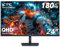 KTC Gaming Monitor, 24 180Hz, 144Hz, QHD (2560x1440p), up to 1ms, Fast IPS Monitor, 122% SRGB, 2X DP and 2x HDM, Tilt for Xbox PS5 Switch, VESA 100 Compatible