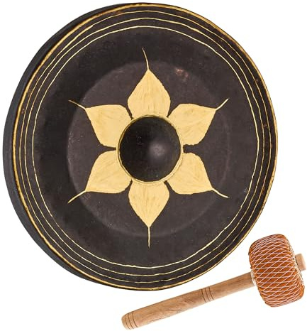 Sonic Energy 16 Zoll Thai Gong (THG16) | 40 cm im Durchmesser, 1,6 kg, traditionell in Thailand gefertigt, inkl. Schlägel, Bronzelegierung
