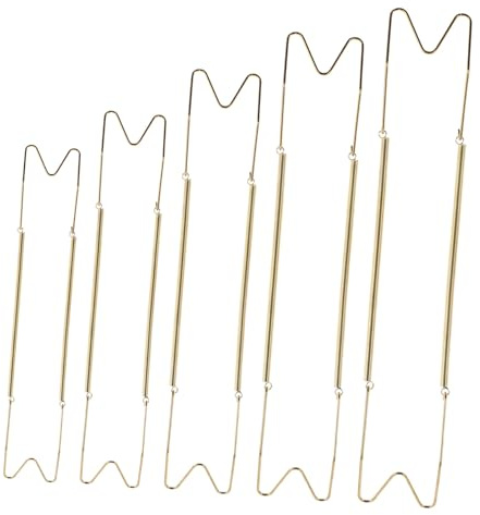 Alipis 5pcs Invisible Vertical Plate Holders Wall Hanger Decorative Plate Hangers Wall Rack Display Vintage Style