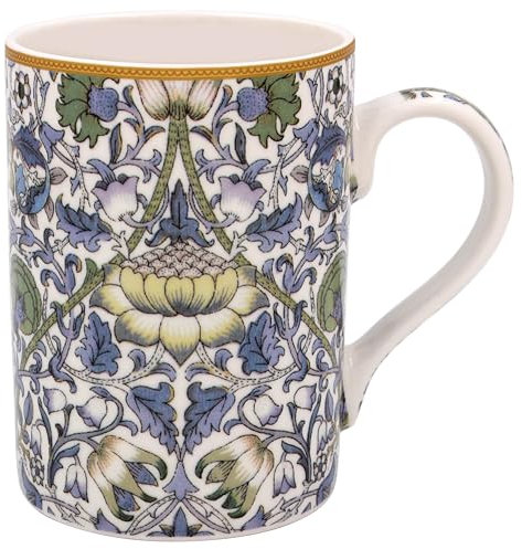 The Leonardo Collection Lodden Mug William Morris, Tea and Coffee Mugs for Hot Drinks | Fine China Printed Mugs for Kitchen & Home | Reusable Ceramic Cups for Every Occasion | Gifts for Women & Men