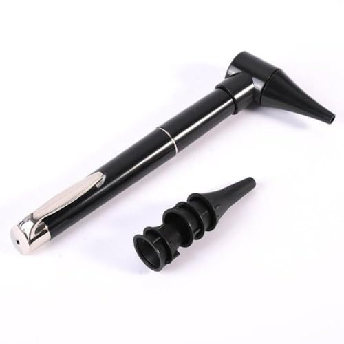 Mini Otoscope, Tragbare Handheld Ohr Check 3X Lupe mit 5 Otoskopkopf, Otoskop Inspektion für Ärzte Krankenschwestern Erwachsene