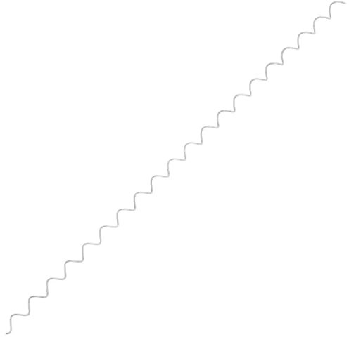 Espirales de gavión de acero galvanizado, 24 unidades, 100 cm, cierre resistente para jardín, terraza y obras, duradero y resistente a la intemperie