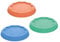 Koziol Mehrweg-Frischedeckel Fresh 3er-Set | Robuste & dehnbare Abdeckung für Joghurtbecher (500 ml) | Wiederverwendbar, transparent & spülmaschinengeeignet (mid green/strong blue/coral)