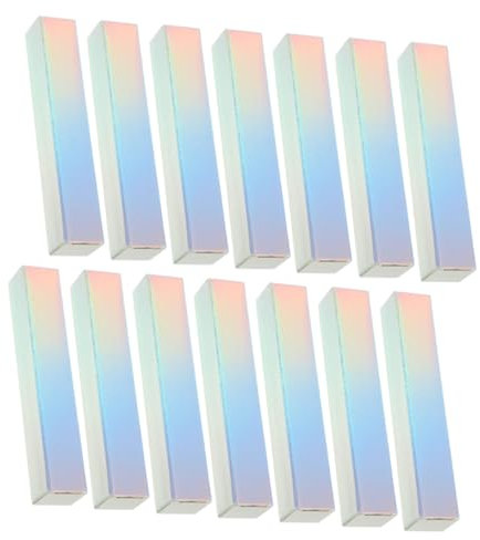 20 Stück Lippenbalsam Verpackungsbehälter DIY Lippenstift Verpackungsboxen im Rechteckigen Design Elegante Papierboxen für Lipgloss Parfüm und Essenzen