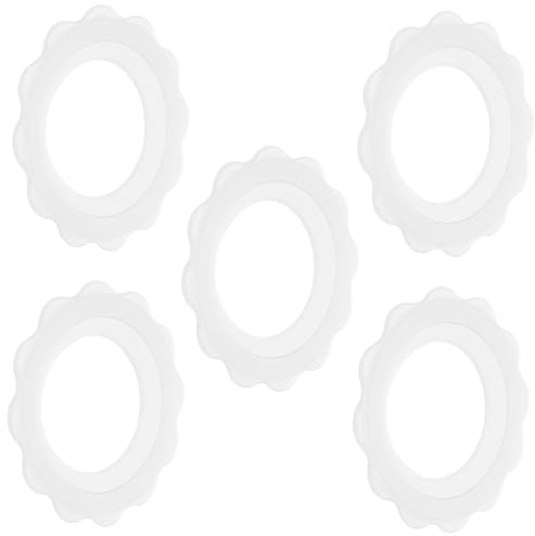 Copricapezzolo Antiscivolo in Silicone Bianco , 5 Pezzi | Atmósfera Estiva, Traspirante e Resistente al Sudore, per Viaggio e Luoghi Pubblici