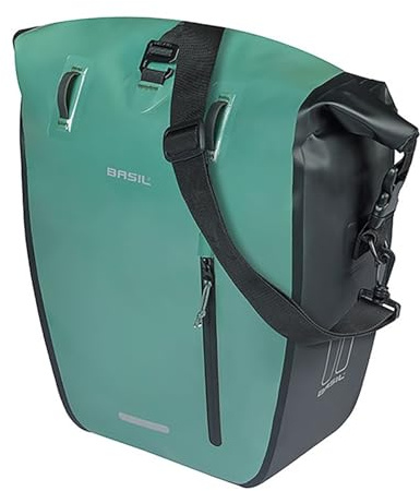 Basil Rivo Einzeltasche - MIK Hooks inkl. - 25-31L - Wasserfest Bag - Grün