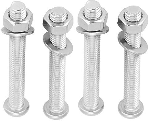 4 Packs Swimming Pool Ladder Bolts and Nuts, Stainless Steel Swimming Pool Ladder Steps Screws Bolts Nut Underwater Steps Replacement Parts 7mm