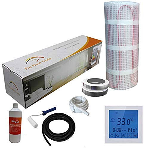 Nassboards Premium Pro - Electric Underfloor Yellow Box Heating kit 200w per m2 (1m2, White Touch)