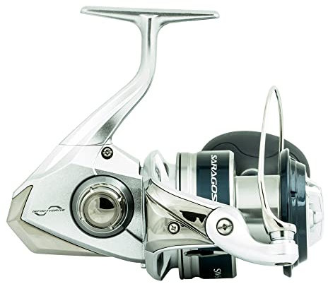 SHIMANO Reel Saragosa SW A 6000 HG, Silber, Dunkelblau