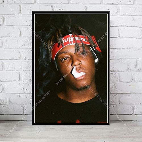 Art Decor Juice WRLD Rapper Star Rap Musik Sänger Hot Hip Hop Wandkunst Leinwand Gemälde Poster Heimdekoration - 60 x 80 cm