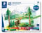 STAEDTLER Buntstifte, klassisches Sechskantformat, weiche Mine, hoch pigmentierte Farben, Metalletui mit 48 leuchtenden Farben, 146C 48