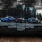 GSDFSD Bilder Skyline Supra NSX JDM Rennwagen - Wandbild 200 X 100 cm Vlies - Leinwand Bild Format Wandbilder Wohnzimmer Wohnung Deko Kunstdrucke 5 Teilig - Fertig Zum Aufhängen