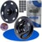 Druckknöpfe zum Annähen, Ø 15 mm aussen, 20 Paare, in Silber-Schwarz, aus Messing, Druckknopf für Bekleidung, Bastelarbeiten, DIY Reparatur Knöpfe Nähzubehör, Druck Knopf Nähen, Ersatz Metallknöpfe