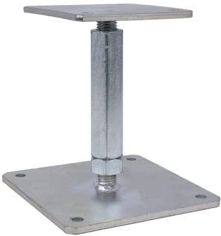 Gartenwelt Riegelsberger Stabiler A-Pfostenträger Basic zum Aufschrauben höhenverstellbar 140-200 mm aus Stahl verzinkt