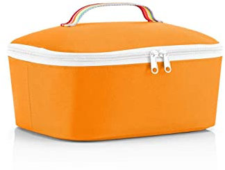 reisenthel coolerbag M Pocket Kühltasche mit Obermaterial aus recycelten PET-Flaschen Ideal für das Mittagessen unterwegs, Couleur:pop Mandarin