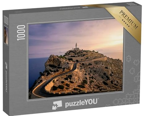 puzzleYOU: Puzzle 1000 Teile „Leuchtturm am Kap Formentor auf Mallorca“ – aus der Puzzle-Kollektion Mallorca, Leuchttürme