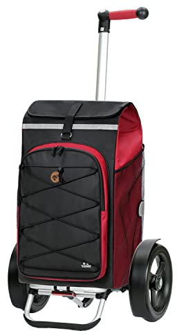 ANDERSEN Einkaufstrolley - Tura Shopper Fado 2.0 rot 74 L Einkaufsroller,Freizeit,Thermo,XXL, Aluminium, Griff ergonomisch, klappbar, 29cm Kugellager-Rad