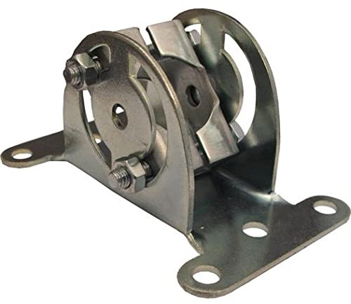 electrosmart Wall Bracket with Tilt and Swivel for 1 TV Aerial Pole/Mast - House Facia Loft Eaves Caravan Clamp Mount