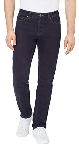 Paddocks Herren 5-Pocket Slim-Fit Jeans, Pipe Motion&Comfort (80151 6517 000), Farbe:Blue Black(4701), Größe:W44, Länge:L34