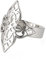 Teamer Bagues en acier inoxydable de taille variable, bijoux réglables, fleur de la vie, Archange Métatron, pour femmes et filles, Acier inoxydable